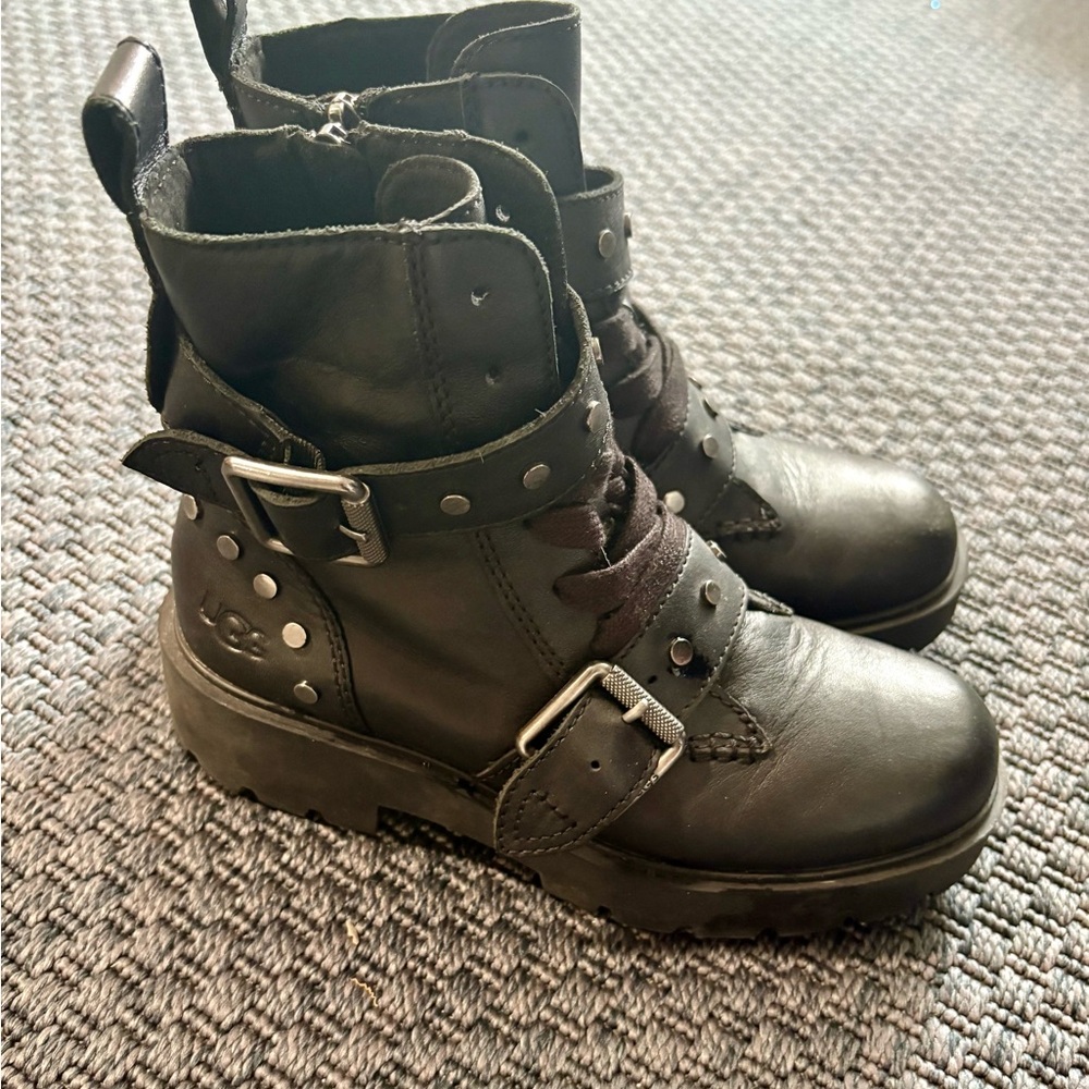 UGG Black Combat Boots